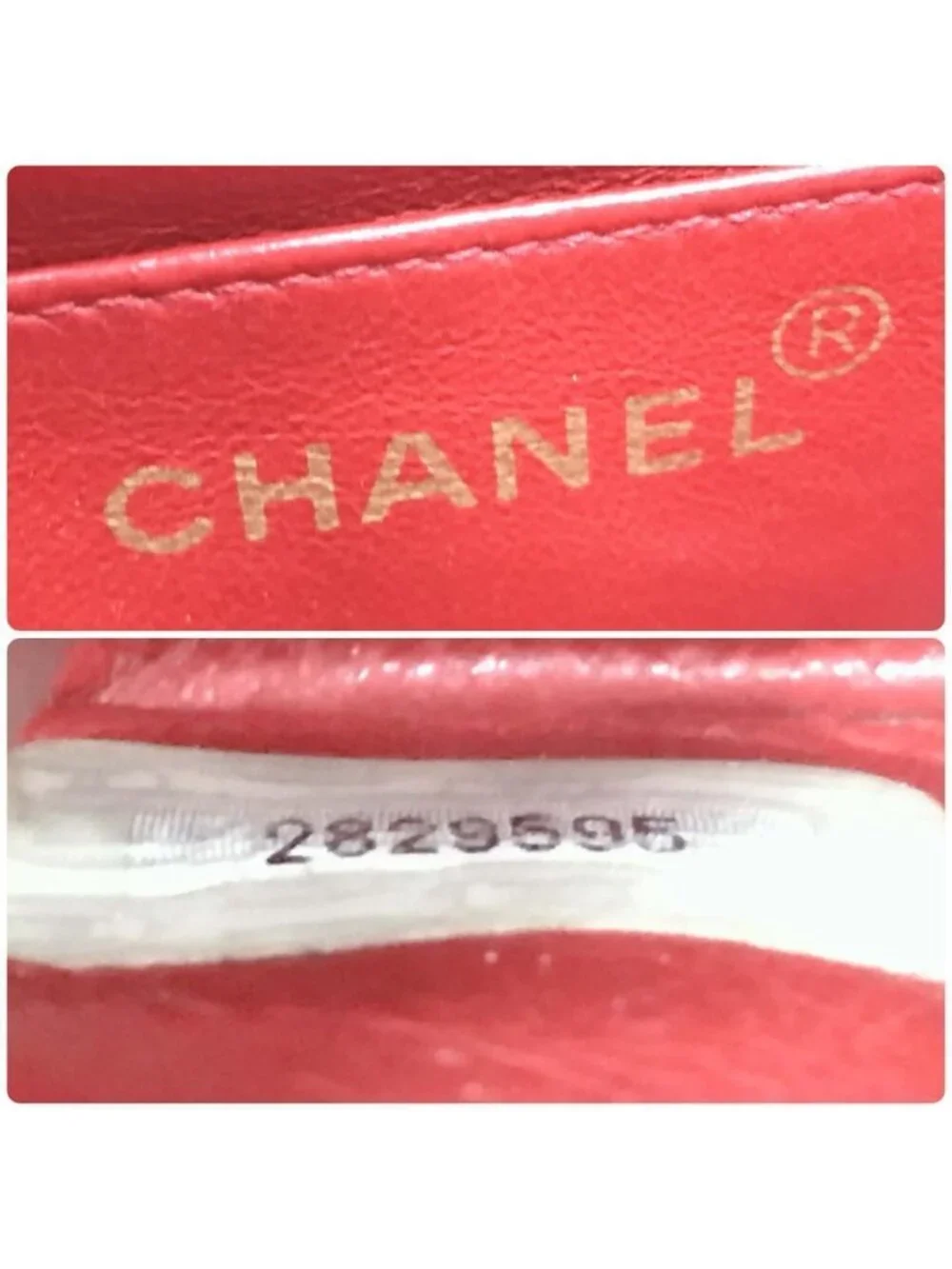 Chanel Quilted Diana 22 Chain Shoulder Caviar Leather Red Flat